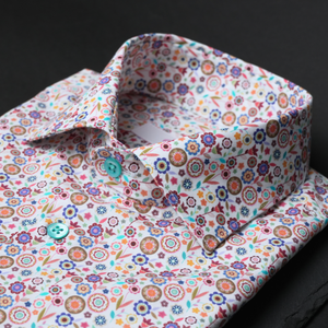 Cămașă Confex - Forme florale - Multicolor - M18