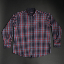 Cămașă pentru bărbați - Lazio - Bleumarin cu bleu și roșu