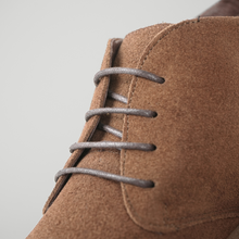 Ghete piele naturală - NOMAD - Maro Cognac Velur