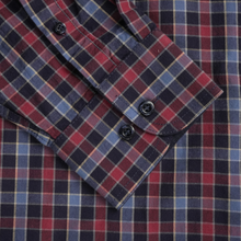 Cămașă pentru bărbați - Lazio - Bleumarin cu bleu și roșu