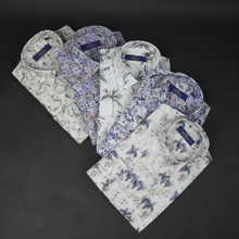 Cămașă Confex din in - BRACCIANO - Model floral - M5