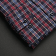 Cămașă pentru bărbați - Lazio - Bleumarin cu bleu și roșu