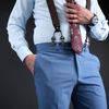 Pantaloni eleganți Confex - Vintage blue