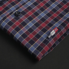 Cămașă pentru bărbați - Lazio - Bleumarin cu bleu și roșu