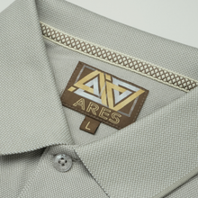 Tricou Polo pentru bărbați - ARES - BALI - Taupe cu alb