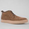 Ghete piele naturală - NOMAD - Maro Cognac Velur