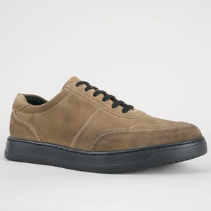 Pantofi bărbătești din piele - Urban FLEX - Bej Velur