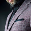 Sacou bărbați Confex - Regular-Fit - Vișiniu pepit