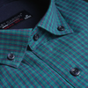 Cămașă pentru bărbați - Napoli - Turcoaz cu albastru și roșu