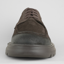 Pantofi bărbătești din piele - ZENMAN UltraLIGHT - Maro Ciocolată Velur