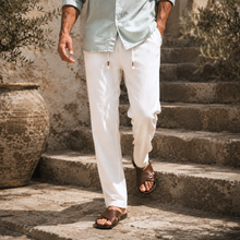Pantaloni pentru bărbați - Luppo - POSITANO - Alb Imperial