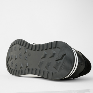 Pantofi bărbătești din piele - Prestige+ - Negru cu alb