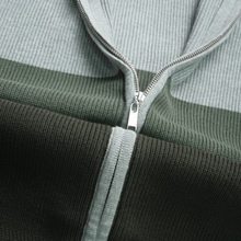 Pulover cu fermoar Ares - ATLAS - Gri cu verde și kaki