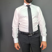 Cămașă elegantă cu nasturi ascunși și manșetă dublă - Albă - Grazzie Filipeti