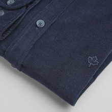 Cămașă din raiat fin - ZENMAN RoyalTOUCH™ - Corduroy EDITION - Bleumarin Imperial