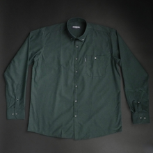 Cămașă groasă pentru bărbați - Deceneu - Verde cu bleumarin