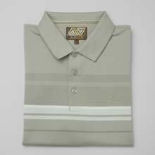 Tricou Polo pentru bărbați - ARES - BALI - Taupe cu alb