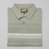 Tricou Polo pentru bărbați - ARES - BALI - Taupe cu alb