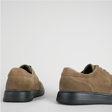 Pantofi bărbătești din piele - Urban FLEX - Bej Velur