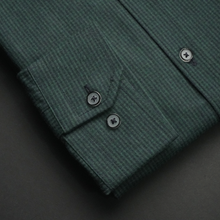 Cămașă groasă pentru bărbați - Deceneu - Verde cu bleumarin