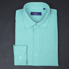Cămașă Confex din in - Premium DeLuxe - Verde menta
