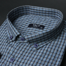 Cămașă groasă pentru bărbați - Prahova - Albastru cu bleumarin