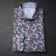 Cămașă Score - Super-Slim - Forme florale - Multicolor - M8