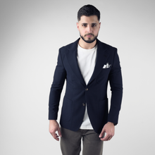 Sacou texturat C. Baybars - AeroGOFRÉ™ - Bleumarin