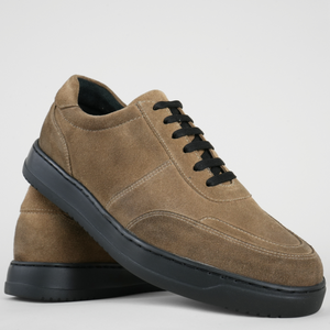 Pantofi bărbătești din piele - Urban FLEX - Bej Velur