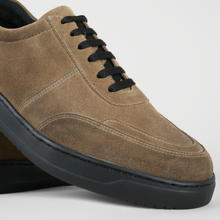 Pantofi bărbătești din piele - Urban FLEX - Bej Velur