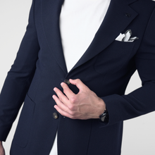 Sacou texturat C. Baybars - AeroGOFRÉ™ - Bleumarin