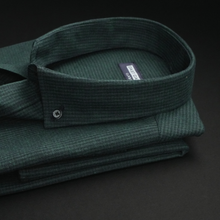 Cămașă groasă pentru bărbați - Deceneu - Verde cu bleumarin