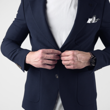 Sacou texturat C. Baybars - AeroGOFRÉ™ - Bleumarin
