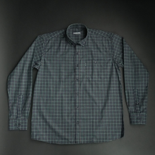 Cămașă groasă pentru bărbați - Parma - Bleumarin cu verde și negru