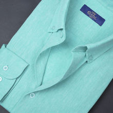 Cămașă Confex din in - Premium DeLuxe - Verde menta