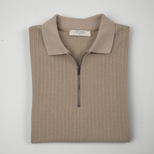 Tricou pentru bărbați - ANTIOCH - Riviera KNIT - Taupe