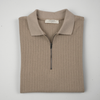 Tricou pentru bărbați - ANTIOCH - Riviera KNIT - Taupe