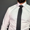 Cămașă elegantă cu nasturi ascunși și manșetă dublă - Albă - Grazzie Filipeti