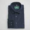 Cămașă din raiat fin - ZENMAN RoyalTOUCH™ - Corduroy EDITION - Bleumarin Imperial