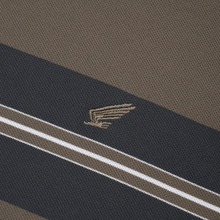 Tricou cu mânecă lungă pentru bărbați - Ares - Urban STRIPE - Kaki cu bleumarin