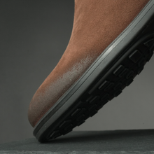 Ghete piele naturală - Burton - Maro Cognac Velur