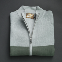 Pulover cu fermoar Ares - ATLAS - Gri cu verde și kaki