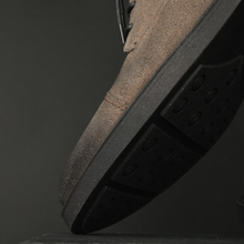 Ghete vintage din piele naturală velur - Gary - Bej - WAX Effect