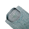 Cămașă barbătească din in - Basil - Slim Fit -  Verde