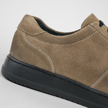 Pantofi bărbătești din piele - Urban FLEX - Bej Velur