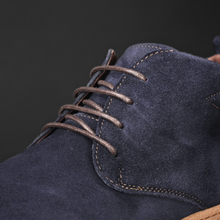 Ghete piele naturală - NOMAD - Bleumarin Velur