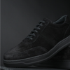 Pantofi bărbătești din piele - Urban FLEX - Negru Velur