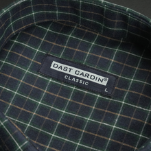 Cămașă groasă pentru bărbați - Parma - Bleumarin cu verde și negru