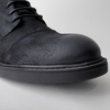 Ghete vintage din piele naturală velur - Gary - Negru - WAX Effect