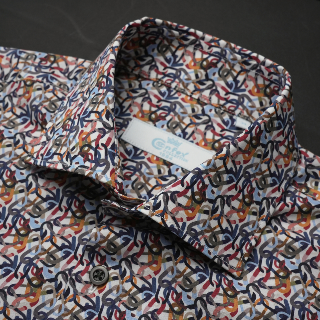 Cămașă Confex - Forme abstracte - Multicolor - M21